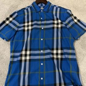 BURBERRY BRIT Short Sleeve Novacheck Button Down